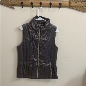 Calvin Klein silver vest, winter vest, thin